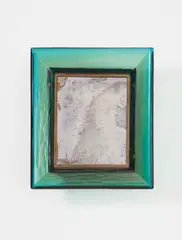Mirror, model no. 30 by Carlo Scarpa, circa 1937, Pesante battuto iridescent glass, mirrored glass, brass, sold Dec 2017