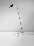 Serge Mouille, "Simple" floor lamp with "Lampadaire" shade