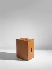 Le Corbusier, Stool, from a "chambre d’étudiant," Maison du Brésil, Cité Internationale Universitaire de Paris, circa 1956, Oak, oak-veneered wood