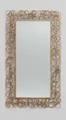 Robert Goossens, Large mirror, circa 2009, Gilt bronze, mirrored glass