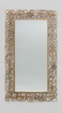 Robert Goossens, Large mirror, circa 2009, Gilt bronze, mirrored glass