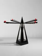 Yonel Lebovici, Prototype "Métronome" lamp, circa 1984, Plastic, lighting components
