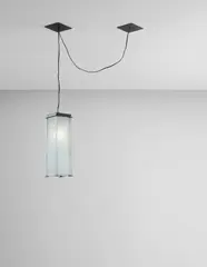 Ceiling light, from Museum Tower, New York by Steven Holl, 1986-1987, Patinated metal, glass, sold Dec 2017