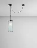 Steven Holl, Ceiling light, from Museum Tower, New York, 1986-1987, Patinated metal, glass