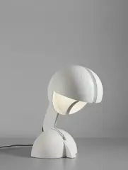 "Ruspa" table lamp by Gae Aulenti, designed 1967, Painted aluminum, painted steel, sold Dec 2017