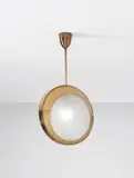 Max Ingrand, Ceiling light, circa 1960, Brass, frosted glass