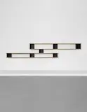 "Nuage" wall shelf by Charlotte Perriand, circa 1956, Ash-veneered plywood, painted steel, aluminum, sold Dec 2017