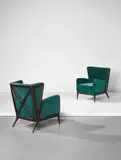 Ico Parisi, Pair of "Ramages" armchairs