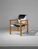 Charlotte Perriand, Rare "Calfskin" armchair