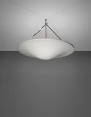 Ceiling light by Jean-Michel Frank, circa 1935, Plaster, metal chain, sold Dec 2017