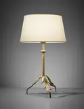 "Trépied à feuille" table lamp (first version) by Alberto Giacometti, circa 1937, Gilt bronze, paper shade, sold Dec 2017