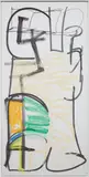 Untitled by Aaron Garber-Maikovska, 2014, ink and chalk pastel laid on archival gator board, in artist's frame, offered Feb 2016