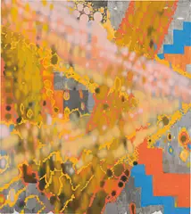 Keltie Ferris, Turn Turn Step Step, 2012, oil and acrylic on canvas
