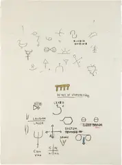 Jean-Michel Basquiat, Untitled, 1987, oilstick on paper