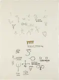 Untitled by Jean-Michel Basquiat, 1987, oilstick on paper, sold Feb 2016
