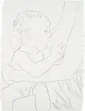 Andy Warhol, Mother & Child, 1986, pencil on paper