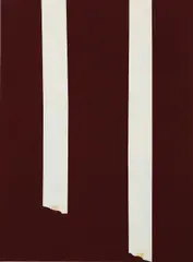 Kishio Suga, Series of Ikai, 1975, tape on coated paper and cellophane tape