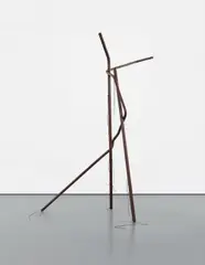 Untitled by Tatiana Trouvé, 2007, metal, epoxy paint and leather, sold Feb 2016
