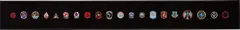 Trevor Paglen, Symbology, 2007, 20 fabric patches, in artist's frame