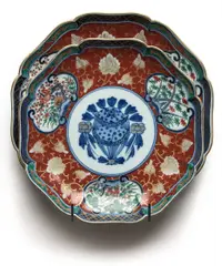 Danh Vō, Untitled, 2009, Japanese imari octogonal ceramic plates, in 2 parts