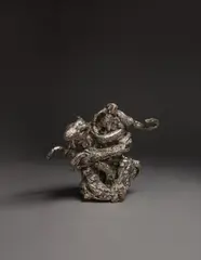 Matt Johnson, Equestrian, 2006, silver plated cast bronze