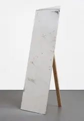 Jutta Koether, Untitled (Mylar Panel), 2006, mylar, pushpins on wood