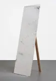 Jutta Koether, Untitled (Mylar Panel), 2006, mylar, pushpins on wood