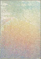 Oliver Laric, 察察 (Cha Cha), 2013, tamper evident security hologram stickers on twin-wall polycarbonate sheet and airbrushed clear coating, in artist's frame