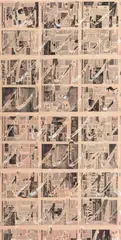 Untitled by Nikolas Gambaroff, 2011, newsprint and acrylic on Alumalite panel, sold Feb 2016