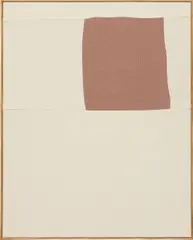 Untitled by Ethan Cook, 2013, hand woven cotton canvas, in artist's frame, sold Feb 2016