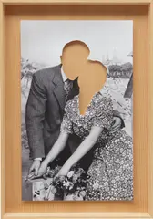 Lovers by Hans-Peter Feldmann, 2008, cut photograph, in artist's frame, sold Feb 2016