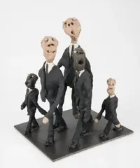 Businessman by Will Ryman, 2008, epoxy, resin, steel and paint, sold Feb 2016