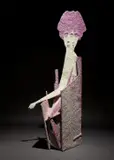 Ryan Johnson, Clara Bow (Flapper), 2008, synthetic clay, acrylic, paint, cheesecloth, plywood, steel, casting tape