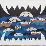 Michael Velliquette, They Set Off in Rafts and Arrived in Bones, 2005, paper and glue