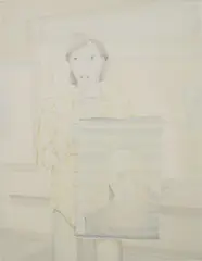 Wheelchair Drawing by Gerald Davis, 2005, oil on canvas, offered Feb 2016