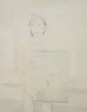 Wheelchair Drawing by Gerald Davis, 2005, oil on canvas, offered Feb 2016