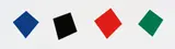 Ellsworth Kelly, Blue/Black/Red/Green
