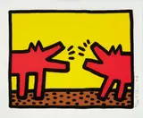 Keith Haring, Barking Dogs from Pop Shop Quad IV, 1989, silkscreen on paper