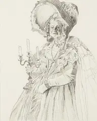 Rachel Feinstein, [Untitled], 2006, graphite on paper