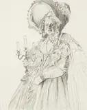 Rachel Feinstein, [Untitled], 2006, graphite on paper