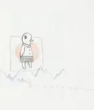 Untitled by Yoshitomo Nara, 2002, graphite and colored pencil on paper, offered Feb 2016