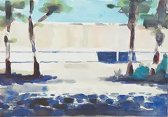 Dead Mall by Tomory Dodge, 2004, watercolor and pencil on paper, offered Feb 2016