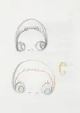 Untitled by Yoshitomo Nara, 2002, graphite and crayon on paper, offered Feb 2016