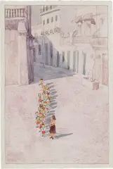 Douglas Pérez Castro, Retoños, 2007, watercolor and pencil on paper