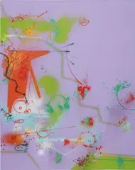 Futura 2000, Love of Color, 1988, spraypaint on canvas