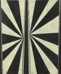 Untitled (Black and White Butterfly 330) by Mark Grotjahn, 2004, colored pencil on paper, offered Feb 2016