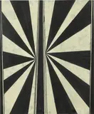 Mark Grotjahn, Untitled (Black and White Butterfly 330)