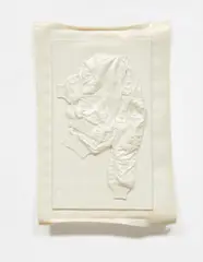 Seth Price, Untitled (Pearlescent White Jacket), 2005, vacuum formed high-impact polystyrene