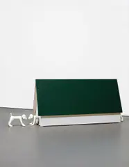 Household Dog by Yoshitomo Nara, 2000, acrylic and lacquer on fiberglass reinforced plastic, cotton and plywood, sold Feb 2016