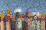 Nate Lowman, Orders From Corporate (Randall's Island?), 2014, alkyd on linen, in 2 parts